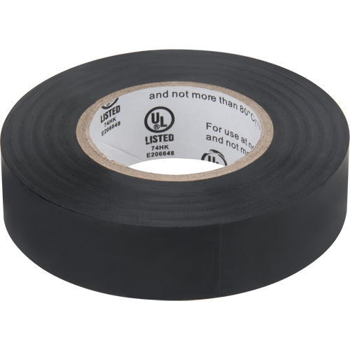 Electrical Tape, 19 mm (3/4") x 18 M (60'), Black, 7 mils Canadian Safety Group Inc.