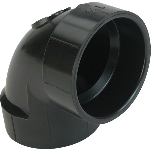 90° Elbow Fitting, Hub x Hub, Plastic, 1-1/4" Canadian Safety Group Inc.