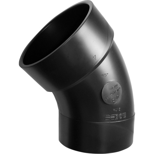 45° Sanitary Street Elbow Fitting, Spigot x Hub, Plastic, 1-1/2" Canadian Safety Group Inc.