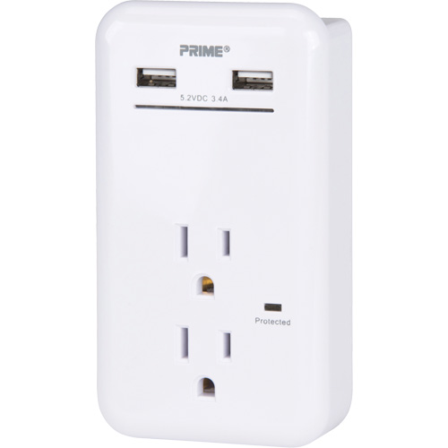 Prime&reg; USB Charger with Surge Protector Canadian Safety Group Inc.
