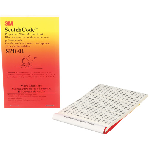 ScotchCode Pre-Printed Wire Marker Book Canadian Safety Group Inc.
