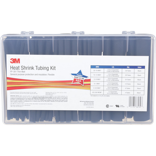 Heat Shrink Tubing, Thin Wall, 6", 1" (2.54cm) - 0.1875" (0.48cm) Canadian Safety Group Inc.