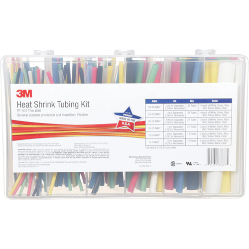 Heat Shrink Tubing, Thin Wall, 6", 0.5" (1.27cm) - 0.0938" (0.24cm) Canadian Safety Group Inc.