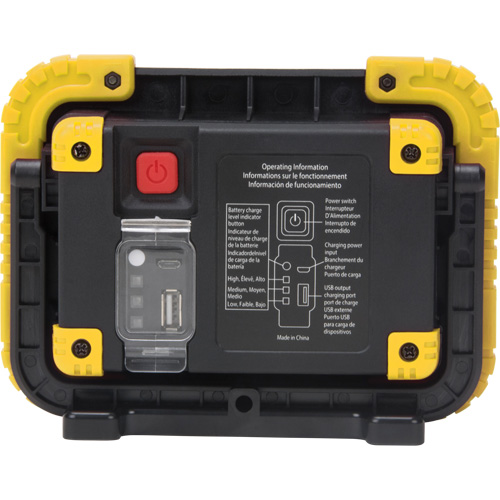 Portable Work Light, LED, 10 W, 1000 Lumens, Plastic Housing Canadian Safety Group Inc.