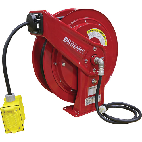 70000 Power Cord Reel, 100', SEOOW, 12 Gauge, 20 A Canadian Safety Group Inc.