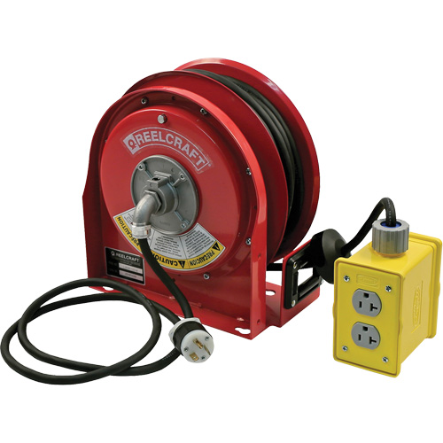 3000 Compact Premium Duty Cord Reel, 30', SJTO, 12 Gauge, 20 A Canadian Safety Group Inc.