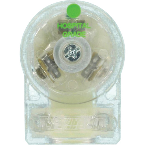 Angled Hospital Grade Extension Plug, Nylon, 15 Amps, 125 V Canadian Safety Group Inc.