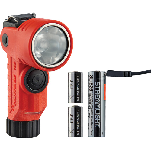 Lame de poche &agrave; alimentation multiple &agrave; angle droit pour casque Vantage 180 X, DEL, Piles Rechargeable/CR123A, Polym&egrave;re de nylon Canadian Safety Group Inc.