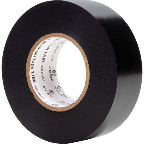 Temflex Vinyl Electrical Tape 1700, 25.4 mm (1") x 20.1 m (66'), Black, 7 mils Canadian Safety Group Inc.
