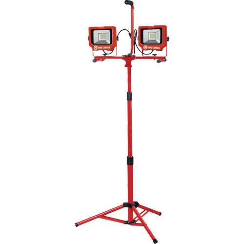 Baladeuses jumel&eacute;es avec tr&eacute;pied, DEL, 40 W, 6000 lumens, Boîtier en Aluminium Canadian Safety Group Inc.