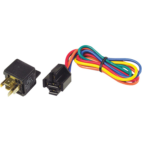 12V 5-Pin Relay & Pigtail Assembly with Mounting Bracket Canadian Safety Group Inc.