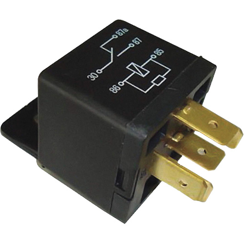 SPDT Mini Relay with Resistor, Plug, 40 Amps, 12 V Canadian Safety Group Inc.