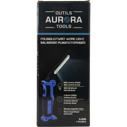 Foldable/Twist Work Light, Magnetic, Rechargeable, 350 Lumens Canadian Safety Group Inc.
