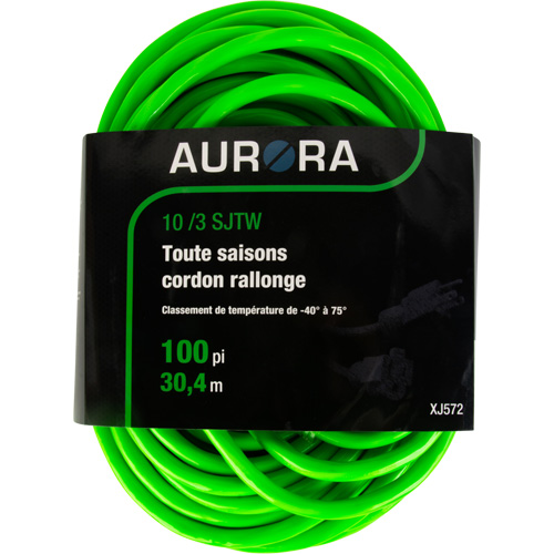 Cordon rallonge de calibre industriel, Toutes saisons, SJTW, AWG 10/3, 15 A, 100' Canadian Safety Group Inc.