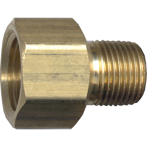 Adaptateur de tuyau, FPT x NPT, 1/2" x 3/8" dia., Laiton Canadian Safety Group Inc.