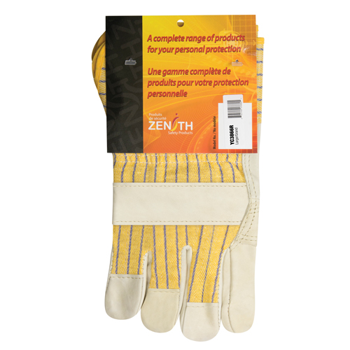 Fitters Patch Palm Gloves, Large, Grain Cowhide Palm, Cotton Inner Lining Canadian Safety Group Inc.