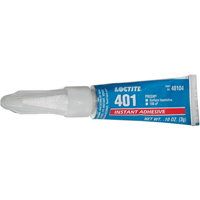 401 General Purpose Instant Adhesive, Clear, Tube, 3 g Canadian Safety Group Inc.