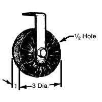 Brosses plates, rondes ou Roto Canadian Safety Group Inc.