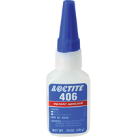 Prism 406 Instant Adhesive, Clear, Bottle, 0.7 fl. oz. Canadian Safety Group Inc.