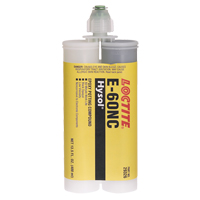 Adh&eacute;sifs structuraux non corrosifs pour les composants &eacute;lectriques E-60NC, 400 ml, Cartouche double, Deux composants, Noir Canadian Safety Group Inc.