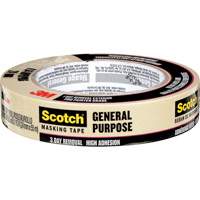 Scotch&reg; General Purpose Masking Tape 2020, 24 mm (1") x 55 m (180'), Tan Canadian Safety Group Inc.