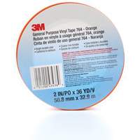 Ruban en vinyle pour travaux g&eacute;n&eacute;raux 764, 50,8 mm (2") la x 32,9 m (108') lo, 5 mils, Orange Canadian Safety Group Inc.
