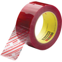 Ruban d'emballage avec message de s&eacute;curit&eacute; Scotch 3779, Adh&eacute;sif Acrylique, 1,8 mils, 48 mm (2") x 914 m (2998') Canadian Safety Group Inc.