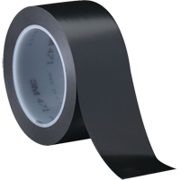 Ruban en vinyle 471, 12 mm (1/2") la x 32,9 m (108') lo, 5,3 mils, Noir Canadian Safety Group Inc.