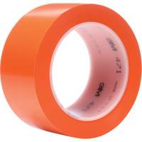 471 Vinyl Tape, 50.8 mm (2") W x 32.9 m (108') L, 5.2 mils, Orange Canadian Safety Group Inc.