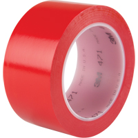 Ruban en vinyle 471, 50,8 mm (2") la x 32,9 m (108') lo, 5,3 mils, Rouge Canadian Safety Group Inc.