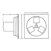 Ventilateur d'&eacute;chappement 12" s&eacute;rie panneau 1SP Canadian Safety Group Inc.