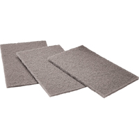 Tampons manuels Scotch-Brite, Carbure de silicium, 6" x 9", Grain Moyen Canadian Safety Group Inc.