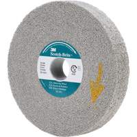 Meules d'&eacute;barbage EXL Scotch-Brite, 6" x 1", Arbre de 1", Oxyde d'aluminium Canadian Safety Group Inc.