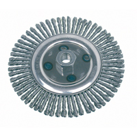 Knot Wire Wheel Brushes - Stringer Bead, 4-7/8" Dia., 0.02" Fill, 5/8"-11 Arbor, Steel Canadian Safety Group Inc.