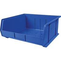 Bac en plastique, 16-1/2" la, 11" h x 18" p, Bleu Canadian Safety Group Inc.
