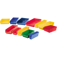 Shelf Bins, 11-1/8" W x 4" H x 11-5/8" D, Yellow, 30 lbs. Capacity Canadian Safety Group Inc.