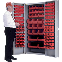 Deep-Door Combination Cabinet, 38" W x 24" D x 72" H, 36 Shelves Canadian Safety Group Inc.