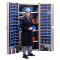 Deep-Door Combination Cabinet, 38" W x 24" D x 72" H, 4 Shelves Canadian Safety Group Inc.