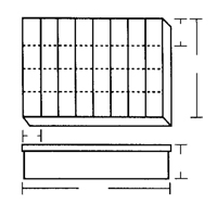Compartment Case, Plastic, 32 Slots, 18-1/2" W x 13" D x 3" H, Grey Canadian Safety Group Inc.