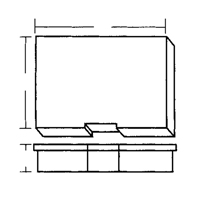 Compartment Case, Plastic, 15-1/2" W x 11-3/4" D x 2-1/2" H, Grey Canadian Safety Group Inc.