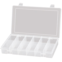 Compact Polypropylene Compartment Cases, 11" W x 6-3/4" D x 1-3/4" H, 12 Compartments Canadian Safety Group Inc.