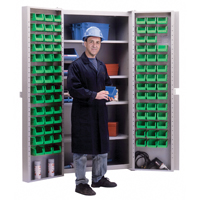 Deep-Door Combination Cabinet, 38" W x 24" D x 72" H, 4 Shelves Canadian Safety Group Inc.