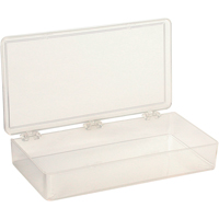 K-Resin Compartment Box, Plastic, 4" W x 8" D x 1-3/16" H, Transparent Canadian Safety Group Inc.