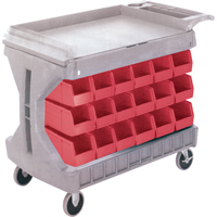 PROCART, GRAND A/36 BACS BLEU #CB099, &agrave; deux c&ocirc;t&eacute;s, 36 bacs, 45-5/18" la x 24" p x 34-3/4" h Canadian Safety Group Inc.