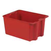 Stack-N-Nest&reg; Plexton Containers, 19.9" W x 27.5" D x 14" H, Red Canadian Safety Group Inc.