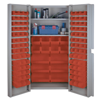 Deep Door Combination Cabinets, 38" W x 24" D x 72" H, Grey Canadian Safety Group Inc.