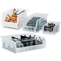Clear-View Ultra Stack & Hang Bin, 4-1/8" W x 3" H x 5-3/8" D, Clear Canadian Safety Group Inc.
