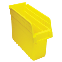 Bacs pour &eacute;tag&egrave;re Store-Max, 4-3/8" la x 8" H x 11-5/8" p, Jaune, Capacit&eacute; 44 lb Canadian Safety Group Inc.