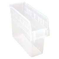 Bacs pour &eacute;tag&egrave;re Store-Max, 4-3/8" la x 8" H x 11-5/8" p, Transparent, Capacit&eacute; 44 lb Canadian Safety Group Inc.