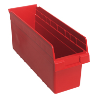 Bacs pour &eacute;tag&egrave;re Store-Max, 6-5/8" la x 8" H x 17-7/8" p, Rouge, Capacit&eacute; 56 lb Canadian Safety Group Inc.